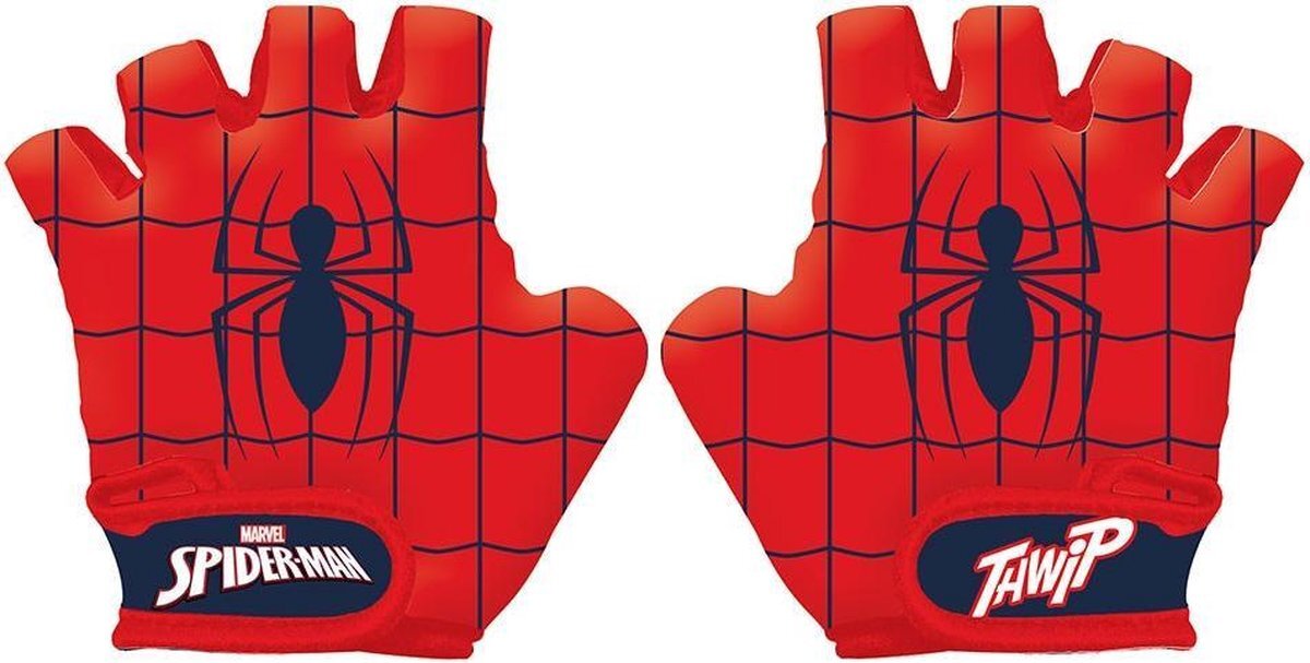 Disney Fietshandschoenen Spider-man Jongens Pe/elastaan Rood Mt S