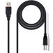 Levitantes USB 2.0 type A naar USB type B-kabel voor 1,8 m printer, zwart, A/M-BM-kabel