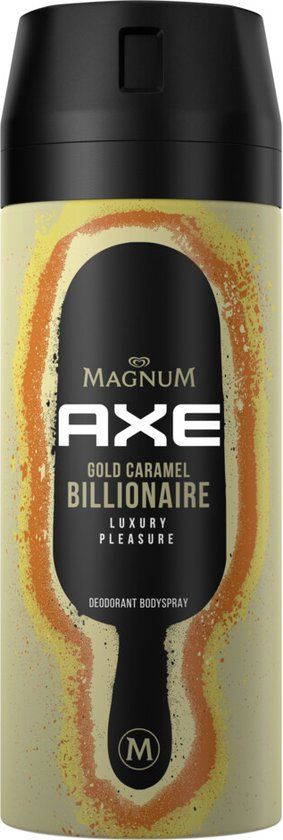 Axe Deodorant Bodyspray Magnum Gold Caramel Billionaire - 150 ml