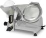 EBERTH VERTES Gastro snijmachine, elektrisch met 150 W, mes met een diameter van 250 mm, snijdikte 0 tot 12 mm, universele snijmachine met aluminium behuizing, incl. slijpsteen