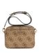 GUESS Meridian II Camera Bag Latte Logo Lichtbruin