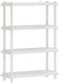 vidaXL - Plankenunit - 4-laags - 100 x 40 x 136,5 cm - PP - Wit