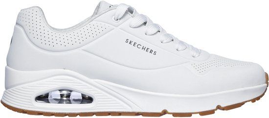 Skechers Uno - Stand On Air Heren Sneakers - Wit - Maat 41
