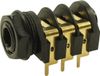 Cliff CL12327 Jackplug 6.35 mm Bus, montage horizontal Nombre de pôles : 3 Stéréo Noir 1 pièce(s)