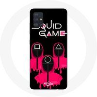 Maniacase Samsung Galaxy A71 inktvis spel vierkante driehoek en cirkel maskers
