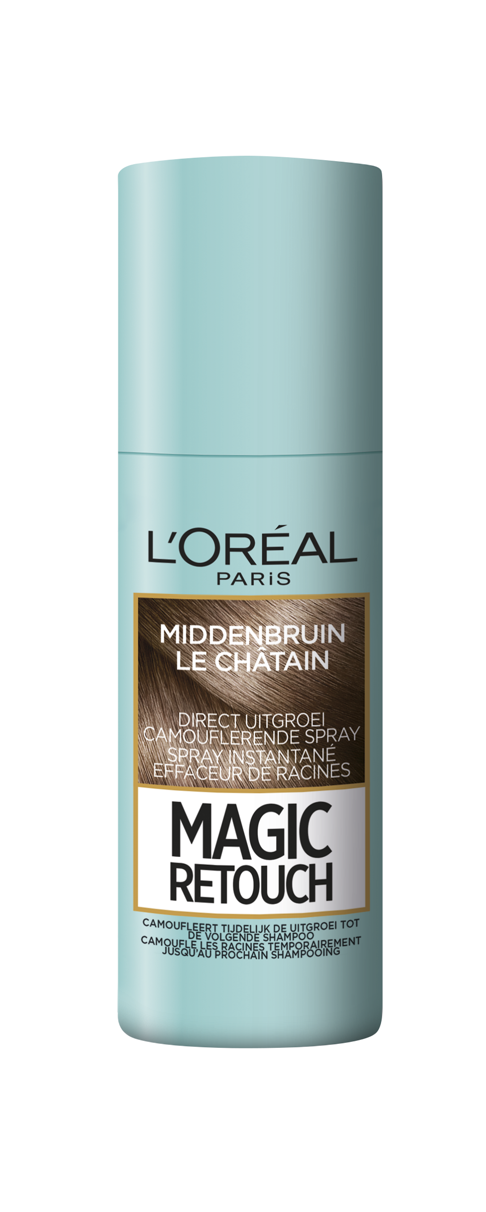 L'Oréal Magic Retouch Middenbruin - camouflerende uitgroei spray - 75ml