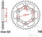 JT-Sprockets JTR745-37 Couronne 37Z PAS 525 Diamètre Intérieur 100 Entraxe Fixation 124