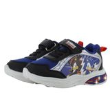Leomil Sonic - Schoenen voor jongens met lichtjes - Sonic en Shadow Sneakers voor kinderen met klittenband - Lichtgevende kindersneaker - Maat 29 - Zwart
