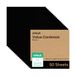 Cricut Value Cardstock, zwart, 30,50 cm x 30,5 cm, compatibel met alle Cricut machines - pak van 50