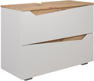 Vicco Marelle Wastafelonderkast – 80 x 57.5 cm met 2 lades Wit/Kunstnijverheid