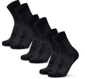 DANISH ENDURANCE Wandelsokken - Lichte Merino Wol Sokken met Blaarbescherming - Unisex - 3 Paar - Maat 39-42