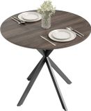 Homcom Eettafel - Spaanplaat - 80x80x75cm - Bruin