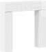 vidaXL Mantel de cheminée blanc brillant 102 x 18 x 100,5 cm