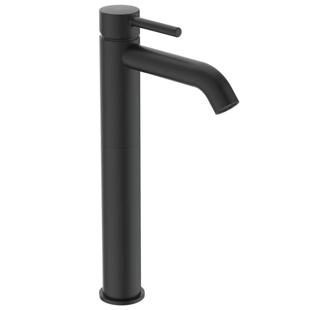 Ideal Standard CeraLine - Wastafelkraan met waste, zwart