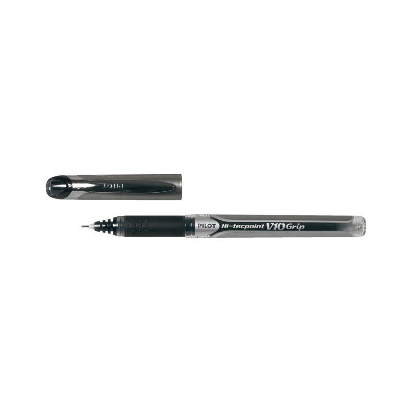 Pilot V-Ball Grip V10 Hi-Techpoint Rollerball Zwart