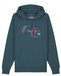 Watapparel Sweatshirt '80s Hantel' azuur / petrol / lila / oranje