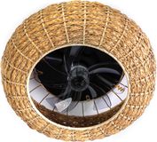 Expo Trading The Fan no.8 Nina plafond fan 50cm 4xE27 DC 20w Rattan 3xspeed/timer/summer+winter