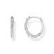 THOMAS SABO Creolen met witte zirkonia-pavé gerecycled 925 zilver CR730-051-14