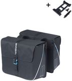 Basil Forte - Dubbele fietstas MIK - 35L - Waterafstotend polyester - Zwart