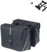 Basil Forte - Dubbele fietstas MIK - 35L - Waterafstotend polyester - Zwart