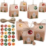 Adventskalender à remplir - 24 petites boîtes cadeaux avec autocollants numérotés