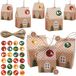 Adventskalender à remplir - 24 petites boîtes cadeaux avec autocollants numérotés