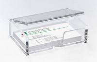 SIGEL Visitekaartbak sigel 80krt 90x58mm glashelder | 20 stuks