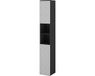 Vicco Edge Badkamerkast – 30 x 189.5 cm met 2 deuren en 3 vakken Zwart