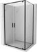 Mexen Exo cabine de douche coulissante 100 x 110 cm, transparent, noir