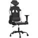 Icecat Chaise de jeu Chaise de gaming noir et blanc similicuir