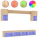 vidaXL 6-delige TV-wandmeubelset met LED, bewerkt hout, sonoma eiken