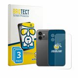 BROTECT Screenprotector 3 Stuks voor Honor 600 (Voor+Camera) Beschermglas transparant