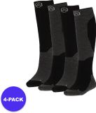 morethansocks Apollo Skisokken Unisex Zwart Maat 43/46 6-Pack