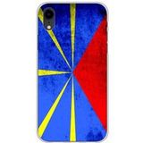 1001 coques Apple iPhone XR Siliconen hoesje Reunion Flag