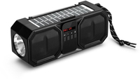 Denver BTG158 - Noodradio - Bluetooth Speaker - Solar Powerbank - 80W - FM Radio - Zwart