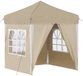 vidaXL Pop-up Feesttent 195 x 195 x 245 cm Crèmekleurig Oxford Stof