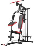 StarTech Multigym trainingsapparaat - Krachtstation - Hoog en laag kabelstation - Borstdrukapparaat - Been- en bicepscurl - Butterfly-apparaat - Geschikt voor 25/50 mm gewichtsschijven - Maximaal belastbaar tot 120 kg - Zwart
