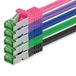 1aTTack.de 0,5 m Cat.7 netwerkkabel 5 stuks Cat7 patchkabel LAN-kabel Ethernet RJ45 10 Gbit/s 5 kleuren 0,5 meter