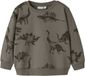 NAME IT Jongens Sweater Bruin Lange Mouw Ronde Hals Dierenprint Katoen 122/128