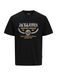 JACK & JONES Shirt 'JORFREDERIKSberg' honing / zwart / wit