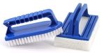 Brosse éponge pour piscine, manche - 2 pièces - Pour piscine et spa - Réutilisable