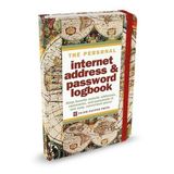 Peter Pauper Internet & Password Logbook - Old World - met elastieksluiting - 11x15 cm