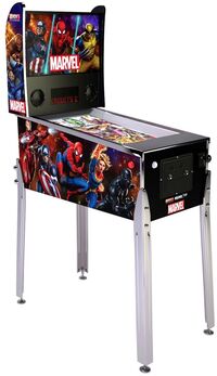 ARCADE1UP Arcade Cabinet Marvel Virtual Pinball Machine - Wifi Enabled - Arcade1UP