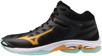 Mizuno Wave Voltage Mid Indoor Schoenen Heren Volleybal Zwart Goud Maat 43