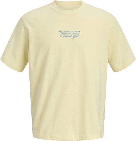 JACK&JONES JORCASSIS PHOTO BACK TEE SS CN JNR Jongens T-shirt Maat 176 Katoen Pastel Yellow