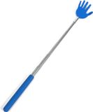 Gerimport Ruggenkrabber - stevige handjes - uitschuifbaar tot 65 cm - blauw - metaal