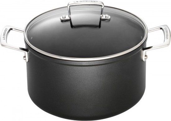 LE CREUSET Les Forgees Kookpan - 24cm - 6,0l - Zwart