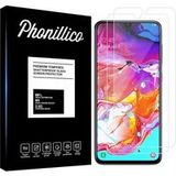 Phonillico® Samsung Galaxy A70 Gehard Glas (2 stuks)