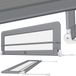 KESSER® bedhekje - Kinderbedhek - Bedhek - Babybedhek Valbeveiligingsbed voor Bed & boxspring - 150cm, Lichtgrijs