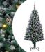 vidaXL Kunstkerstboom Groen 150 cm PVC en Staal en Kunststof